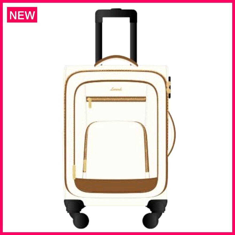 22-Inch Airline-Approved Carry-On Luggage with Garment Bag & Spinner Wheels